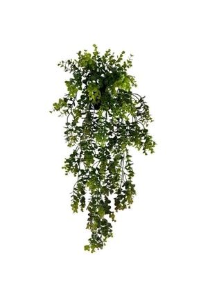 Yapay Çiçek Saksıda Sarkan Şimşir Kahverengi Yeşil Okaliptus Yapay Sarmaşık 60cm SARKANSAKSI