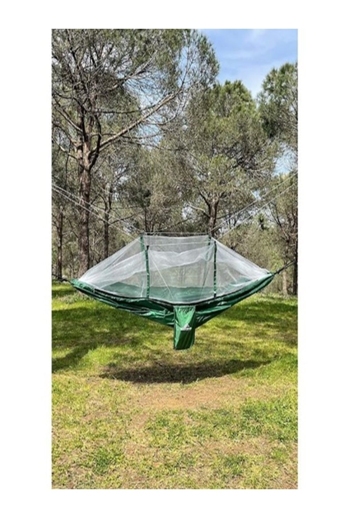 gaman Sivrisinek Korumalı Yeni Model Hamak Yeşil Cibinlikli Kamp Piknik Hamağı