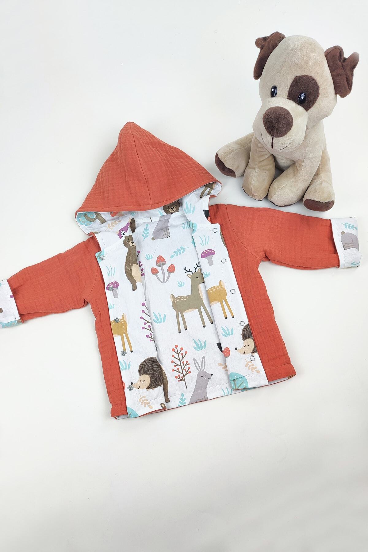 سویشرت پسرانه نارنجی la mure baby | sweatkpsnl اورجینال - تصویر 4