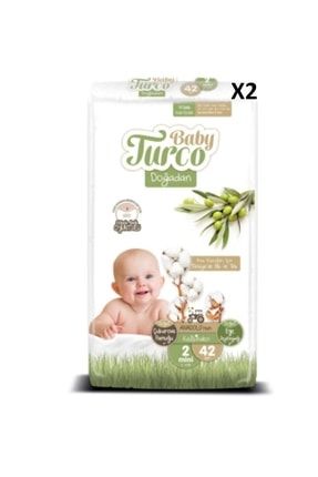 Bebek Bezi Doğadan Beden:2 (3-6kg) Mini Göbek Bağı Oyuntulu 84 Adet Jumbo Paket 2 Paket TYC00468056915