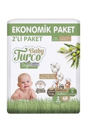 Bebek Bezi Ekonomik Paket 136'lı 2 Beden TYC00470028272
