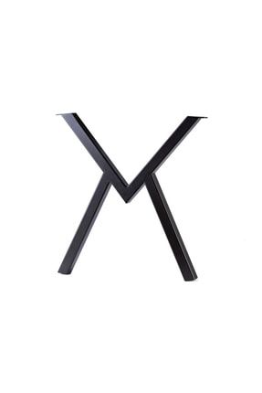 2adet Mokka Sehpa Ayağı Masif Ayak Masif Ahşap Metal Kütük Orta Sehpa Ayakları TYC00469461379