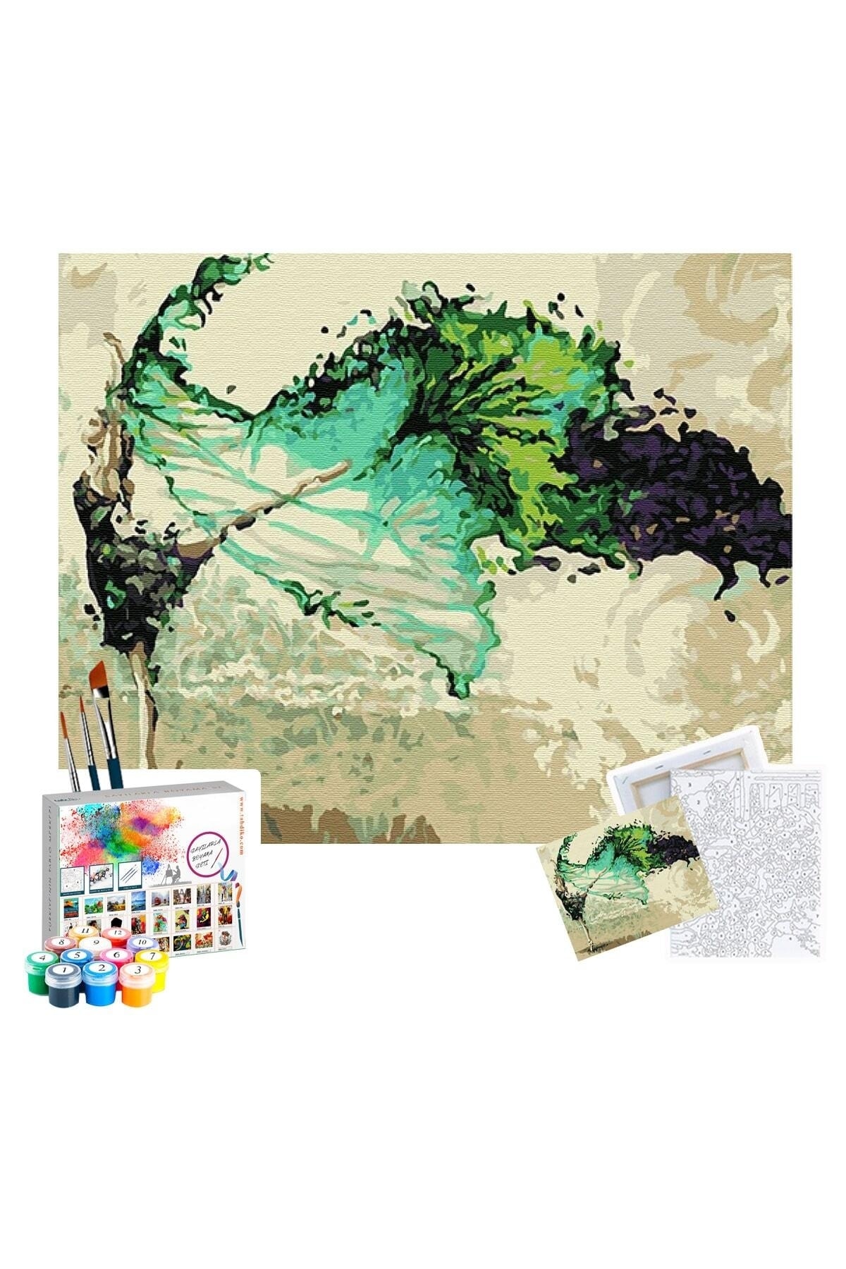 ölçekli bir ot resminin yarısı