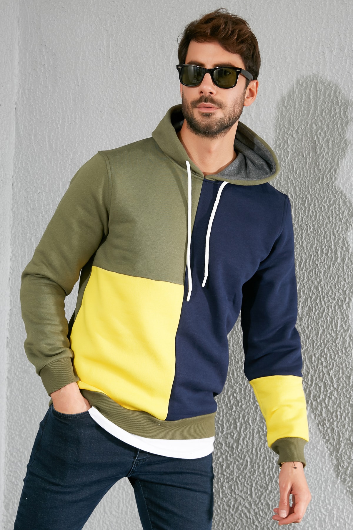 Sateen Men Sweatshirt Mehrfarbig Regular Fit Fast ausverkauft