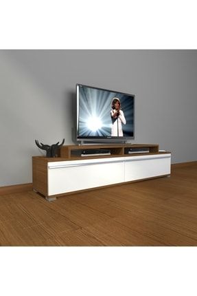 Ekoflex 4 Mdf Tv Ünitesi Tv Sehpası - Ceviz - Beyaz EKOFLEX-4-MDF