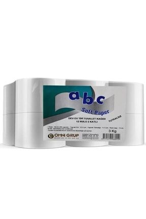 Soft Dev Ev Tipi Tuvalet Kağıdı 12 Rulo 2 Katlı 0094200607800