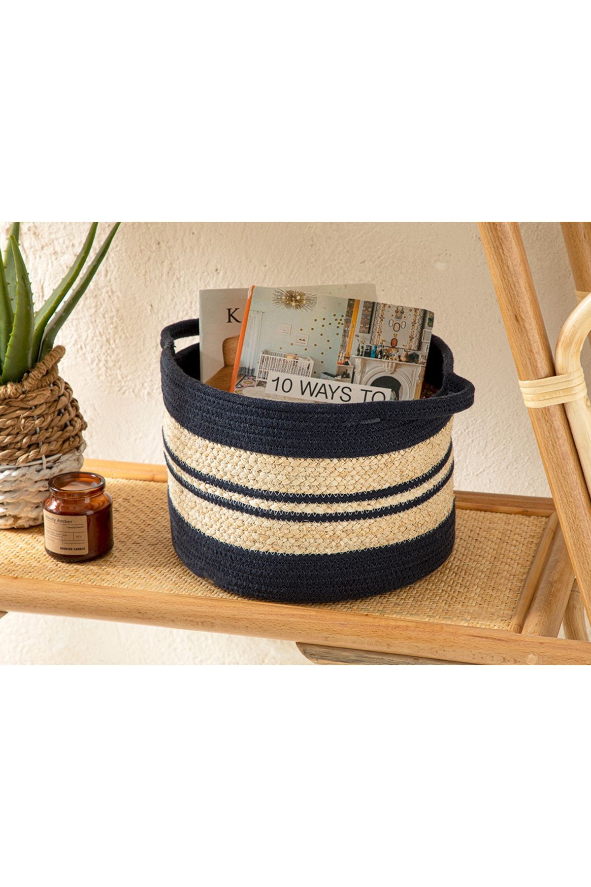 English Home Julia Sepet 25x25x17 Cm Lacivert