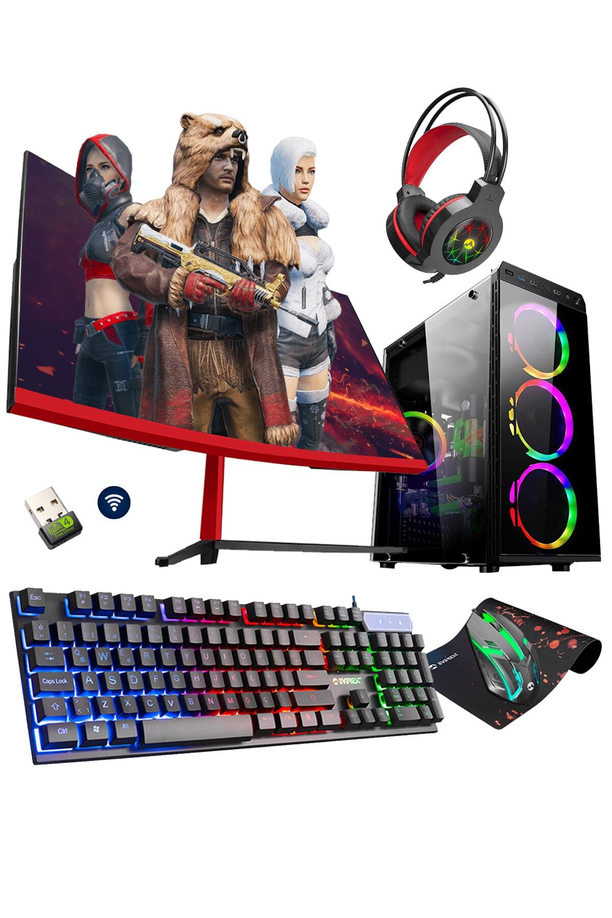 Rapid X60 I5-10400f 16gb 256gb M.2+1tb Gtx1050ti 24"165hz Gaming Desktop