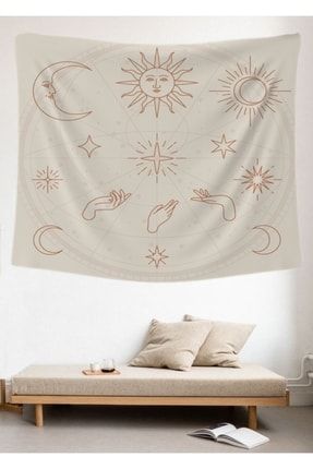 Duvar Örtüsü Mandala El Güneş Ay Tapestry Goblen Duvar Halısı | Ev Yaşam | Ev Dekor Aksesuar KT5K687924