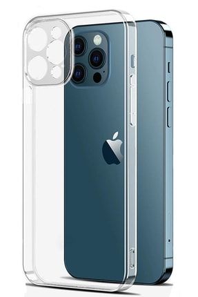 Iphone 13 Pro Max Uyumlu Silikonlu Kamera Korumalı Şeffaf Telefon Kılıfı TTM01-EVR-02-1111