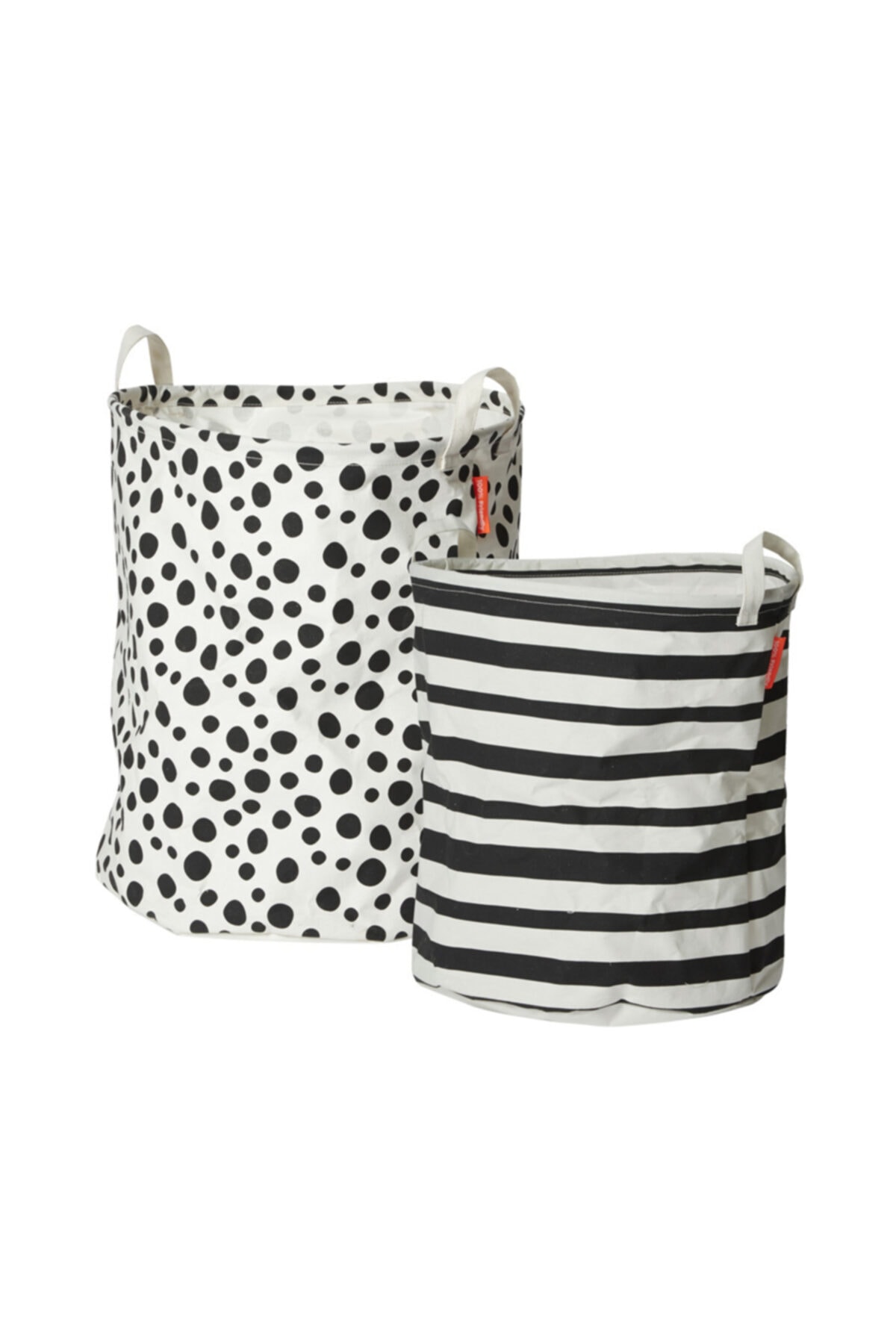 Done By Deer 2'li Saklama Sepeti Happy Dots Siyah