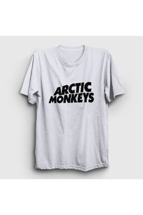 Unisex Beyaz Logo Arctic Monkeys Tişört 14267tt