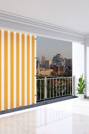 Sarı Renkli Balkon Perdesi, 210 X 200 Balkon-Perdesi-A5