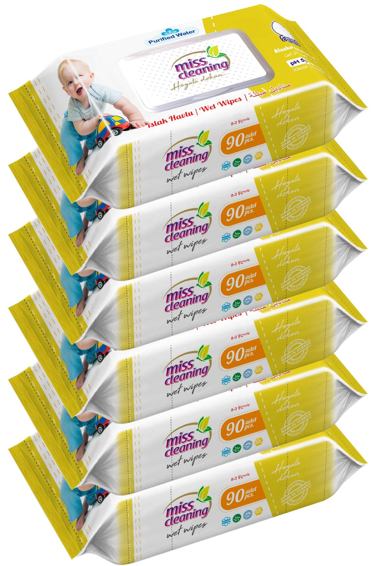 Miss Lady Cleaning 90'lı Islak Havlu X6