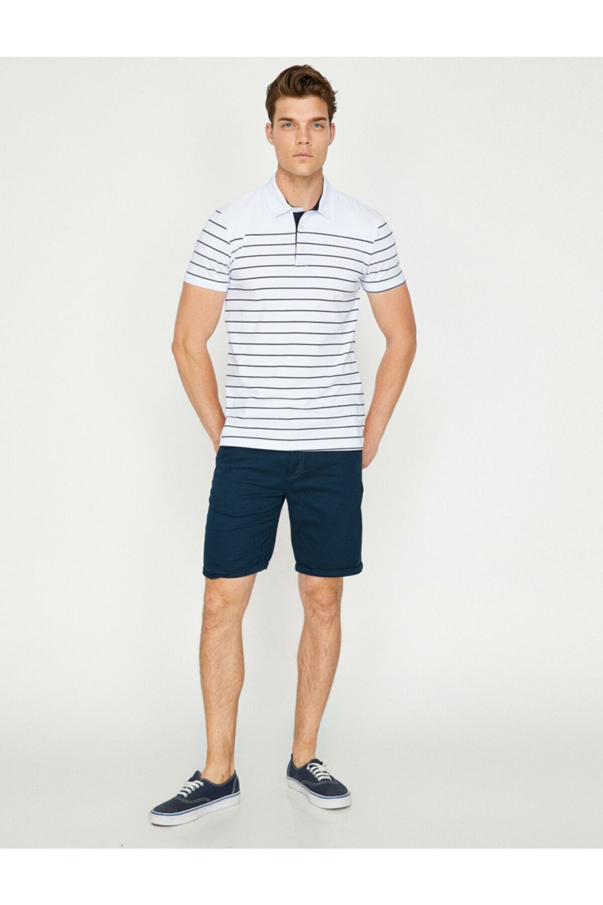 Koton Shorts Weiß Mittlerer Bund Fast ausverkauft