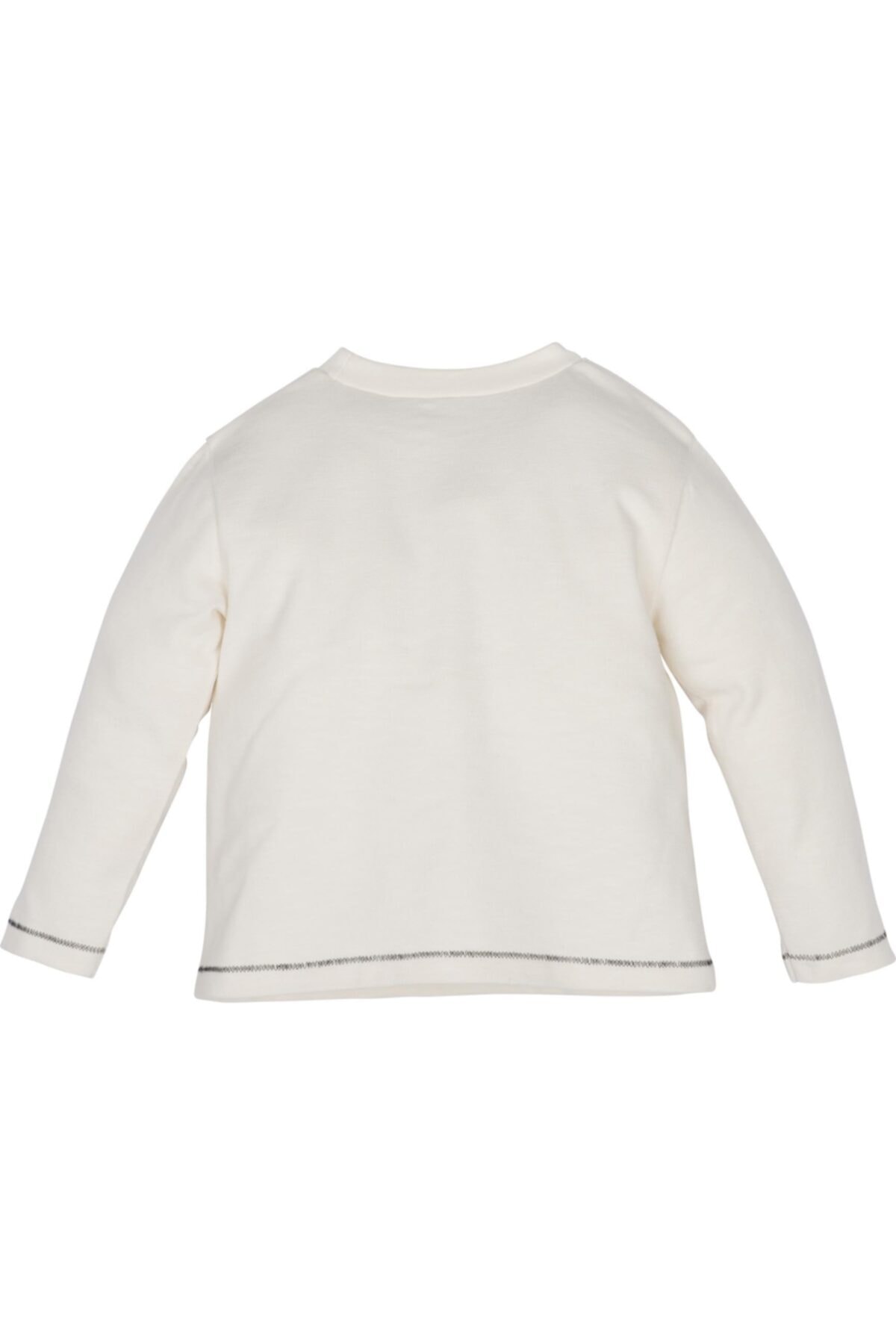 سویشرت پسرانه بژ İdilbaby&Mamino | 519K11E12651 اورجینال - تصویر 2