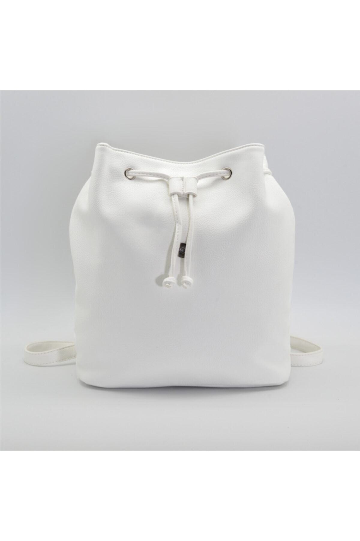 کوله پشتی زنانه سفید Moda1001 | 40802 اورجینال - تصویر 4