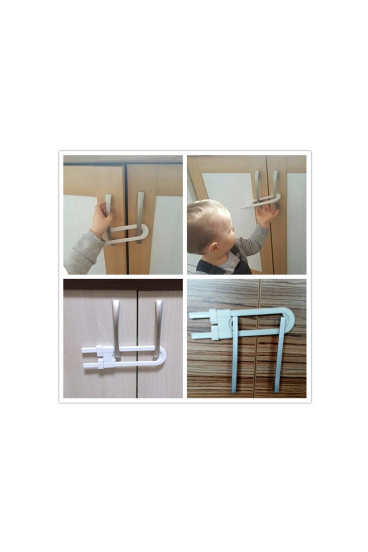 İndiriminVar Çekmece Mutfak Dolabı Gardrop Kiliti Çocuk Bebek Kilidi Kilit fotoğrafı 3 (önizleme)