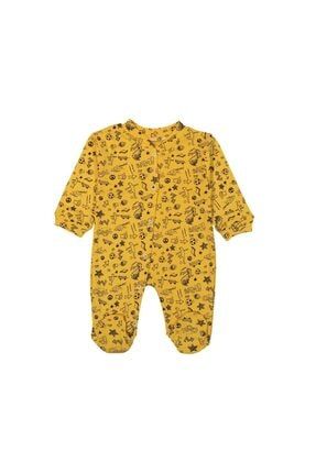 Erkek Bebek Sarı Cool Desenli Tulum MB107643