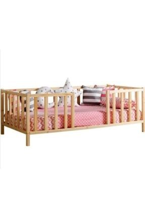 baby kinder unisex cocuk ahsap catisiz dogal montessori karyolasi fiyati yorumlari trendyol