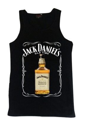 Jack Daniels Baskılı Sıfır Kol T-shirt KOR-TREND49