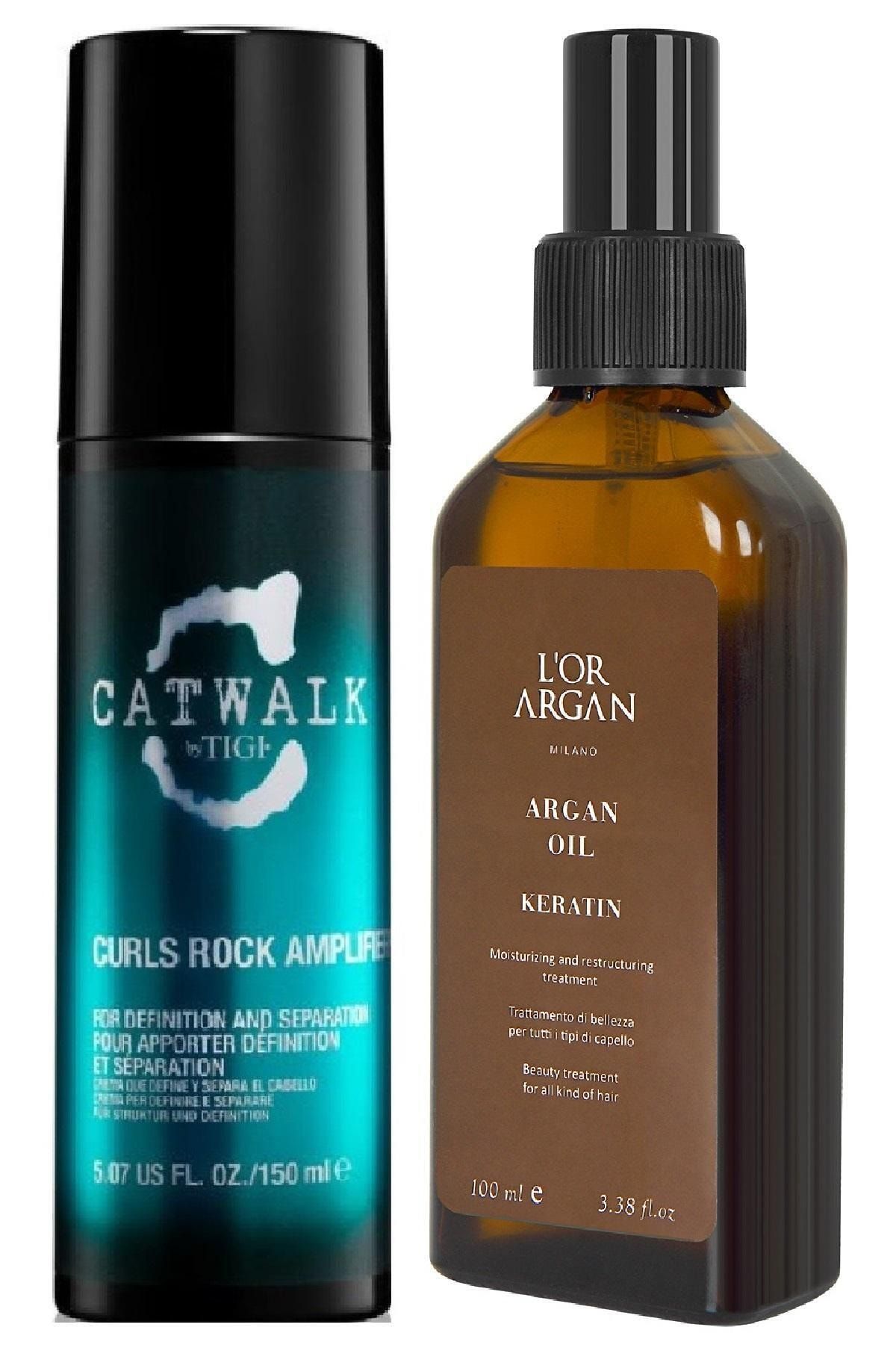 Catwalk Curls Rock Amplifier 150ml + Lor Argan Milano Keratin Bakım Yağı 100ml