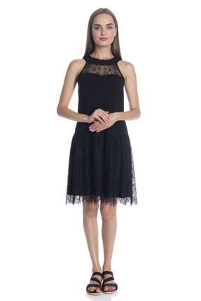Kadın Siyah Dantelli Elbise - Bga811170 BAGDW52052