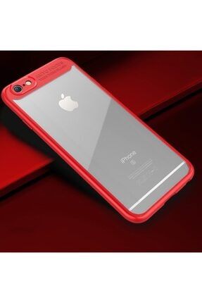 Iphone 7-iphone 8-iphone Se 2020 Kılıf Ultra Slim Trasparan Premium Kılıf - Kırmızı 26570