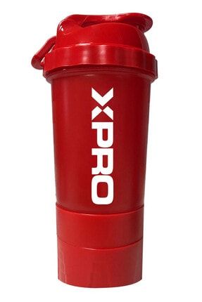 3 Bölmeli Shaker Kırmızı 500ml XSH001