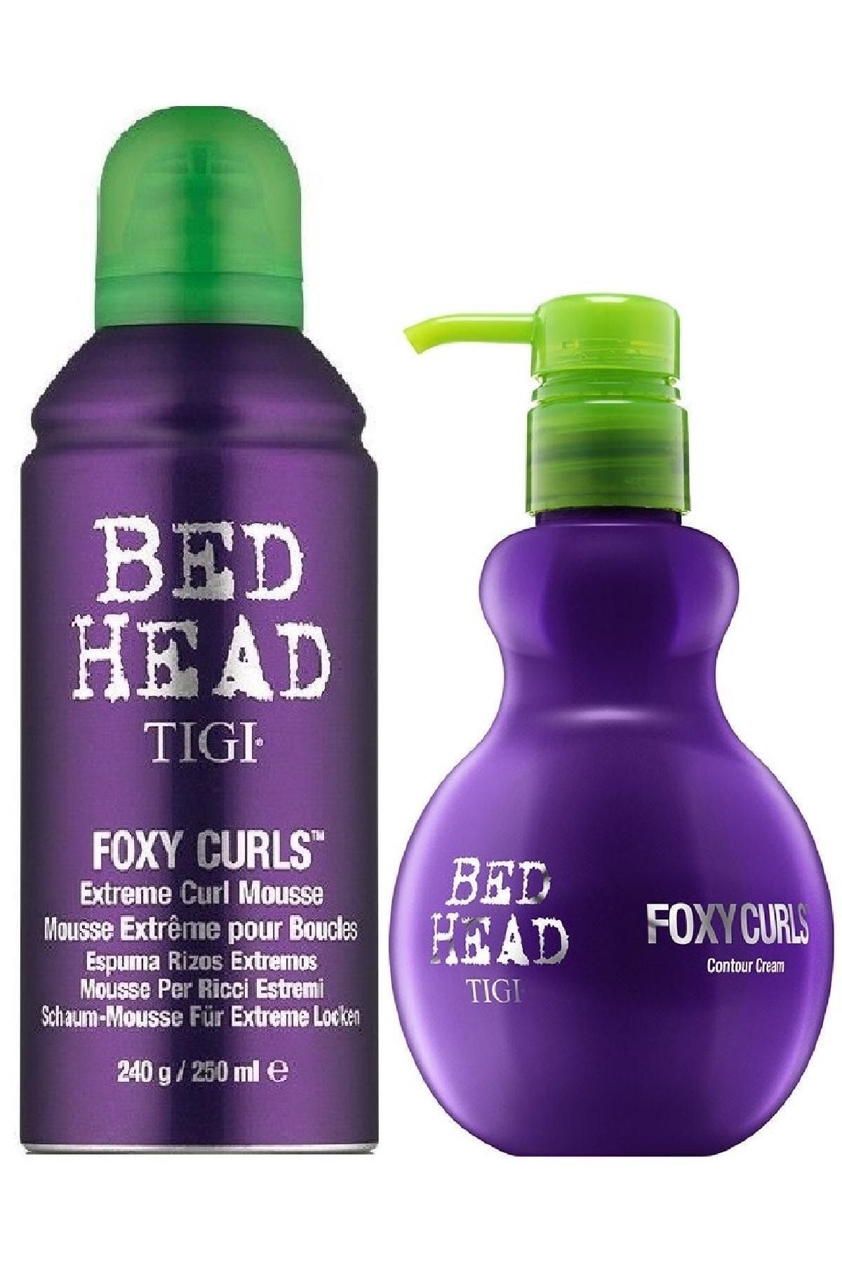 شامپو مردانه و زنانه فرهای فرکسی سر تختخواب 250 میل + کرم 200 مجموعه Tigi Bed Head