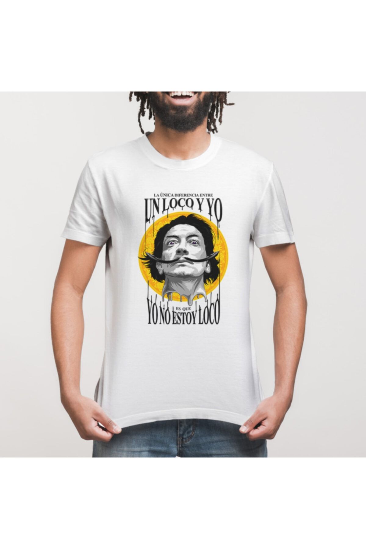 Crazy-Salvador Dali Un Loco Yyo Men's T-Shirt 3