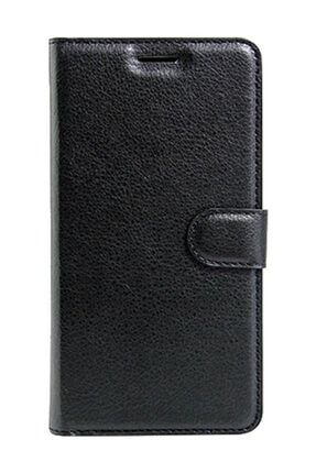 Samsung Galaxy C5 Kapaklı Kart Cepli Cüzdan Kılıf Siyah CK040