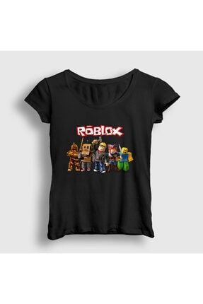 Siyah Team Roblox Kadın Tişört 31426tt