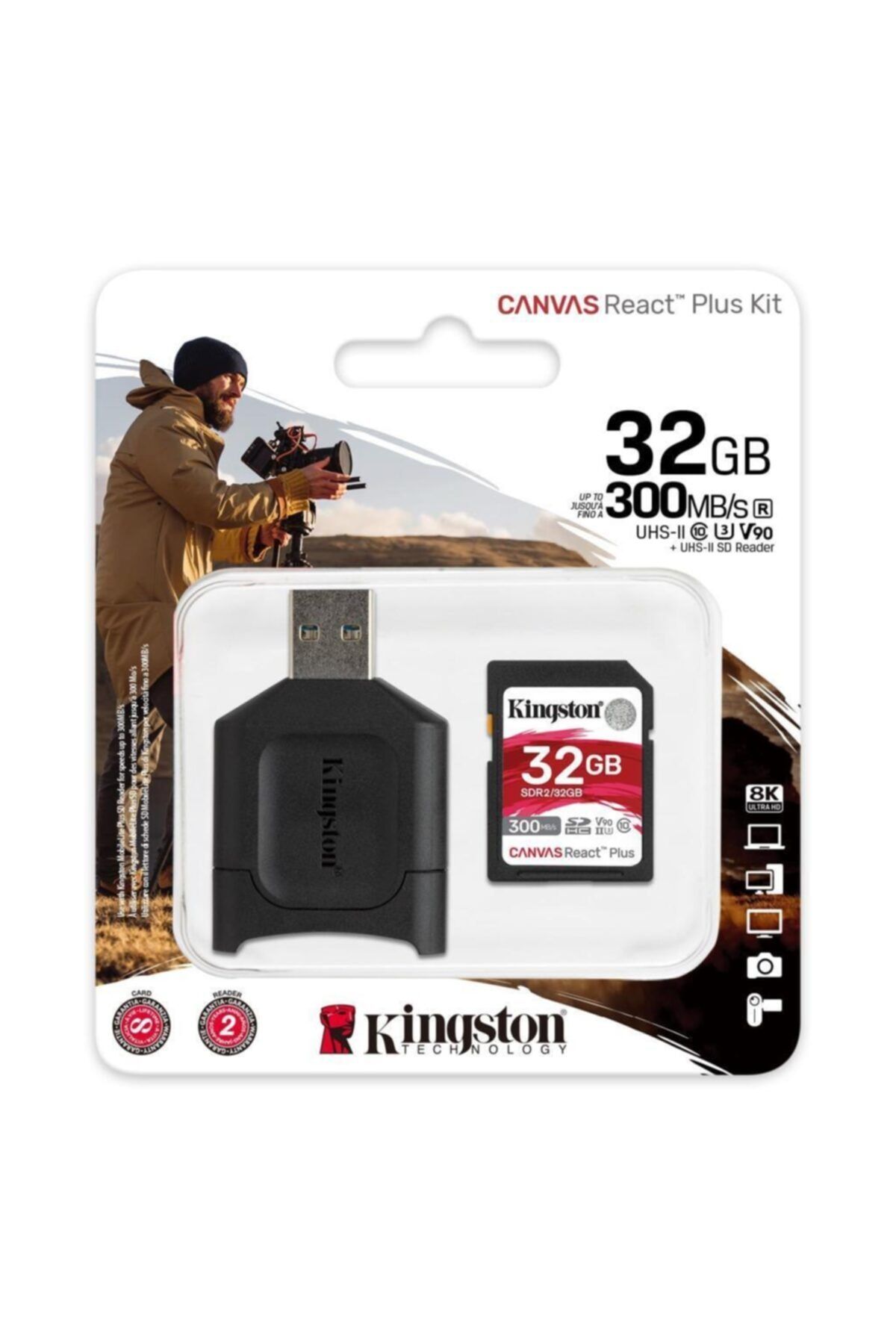 Kingston-64Gb Sd Memory Card and Reader Mlpr2 3