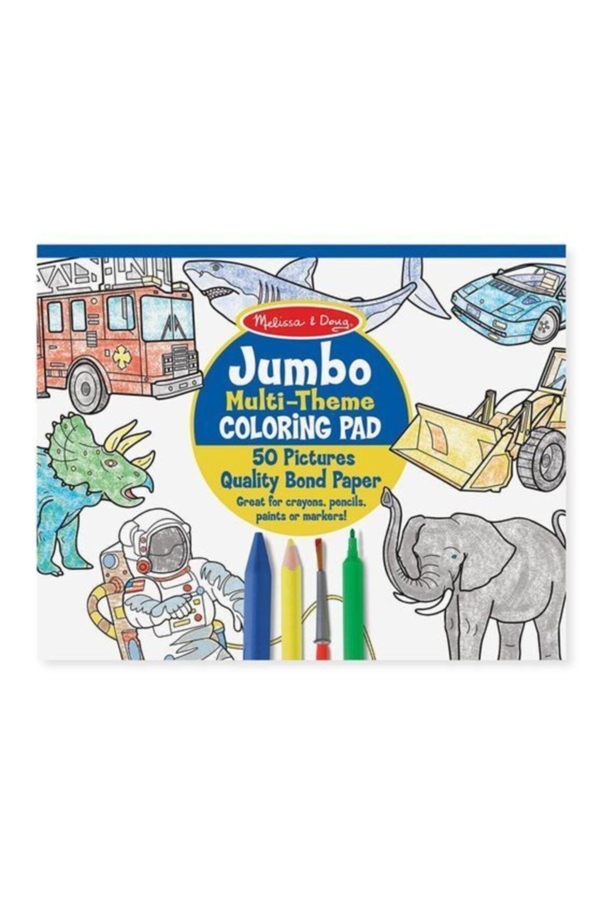 کتاب های فعالیت و آموزشی Melissa Doug رنگ آمیزی غول آبی Melissa & Doug