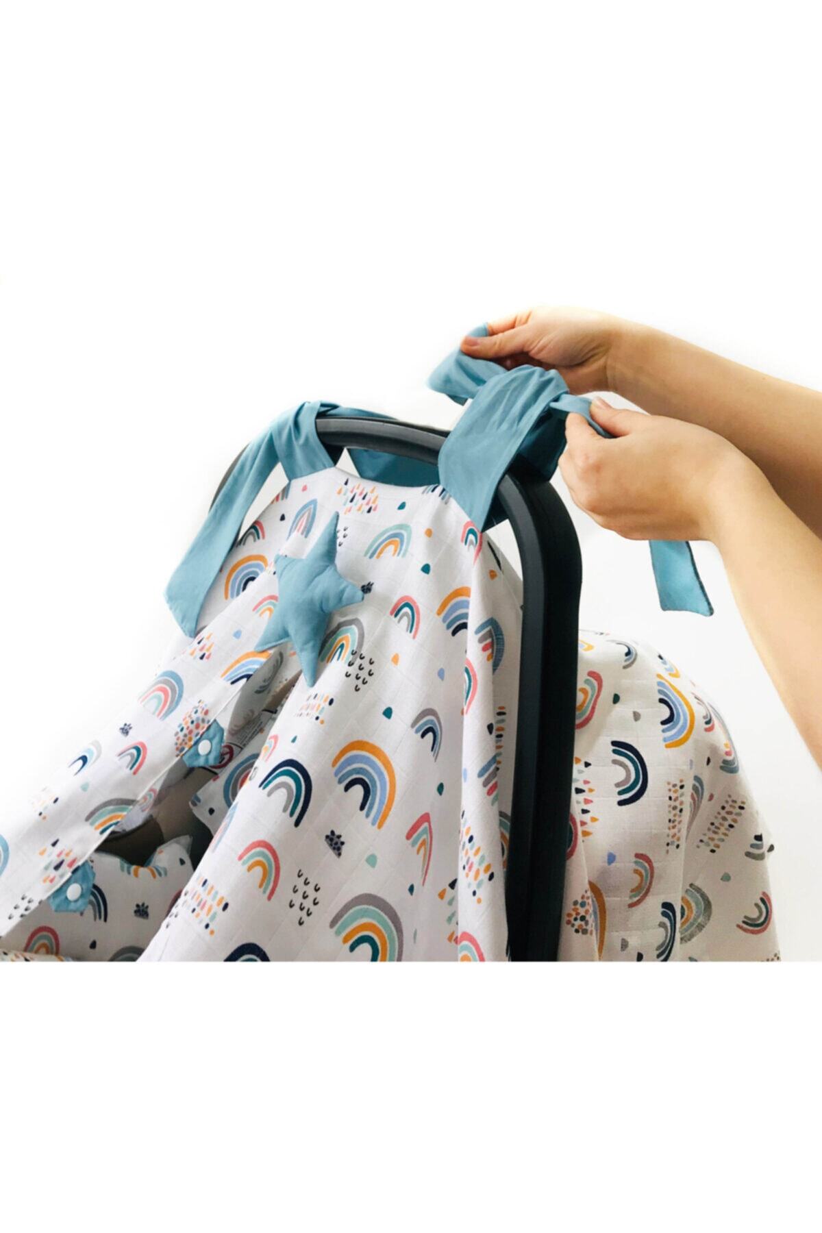 Atölye Eda Exclusive Müslin puset Örtüsü Minderi Kese 3 Parça fotoğrafı 3 (önizleme)