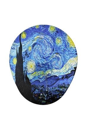 Van Gogh Yıldızlı Gece Bilek Destekli Oval Mousepad 15.10.0599