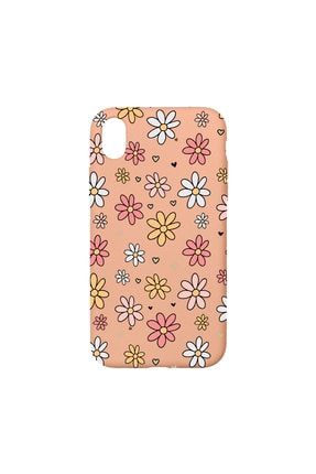 Iphone Xr Lansman Renkli Çiçekler Desenli Telefon Kılıfı IPXRLN-194
