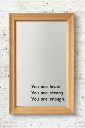 You Are Loved Dekoratif Ayna Sticker TA-CS174