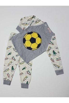 Erkek Çocuk Futbol Pijama Takım Uzun Kollu sdsre
