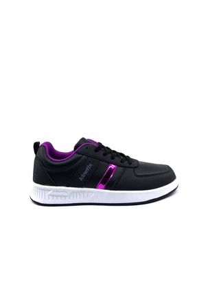 Henley Pu W 1pr Siyah-mor Kadın Sneaker Spor Ayakkabı ABMST03554