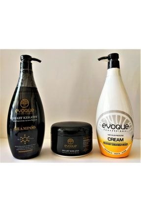 Smart Keratin Saç Bakım Seti 3 Lü ( Şampuan 1000 Ml, Krem 1000 Ml, Maske 500 Gr ) fzl999888779