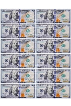100 Dolar Banknot Temalı Yenilebilir Resimli Pasta Ve Kurabiye Üstü Şeker Kağıt Baskısı dop12591835igo