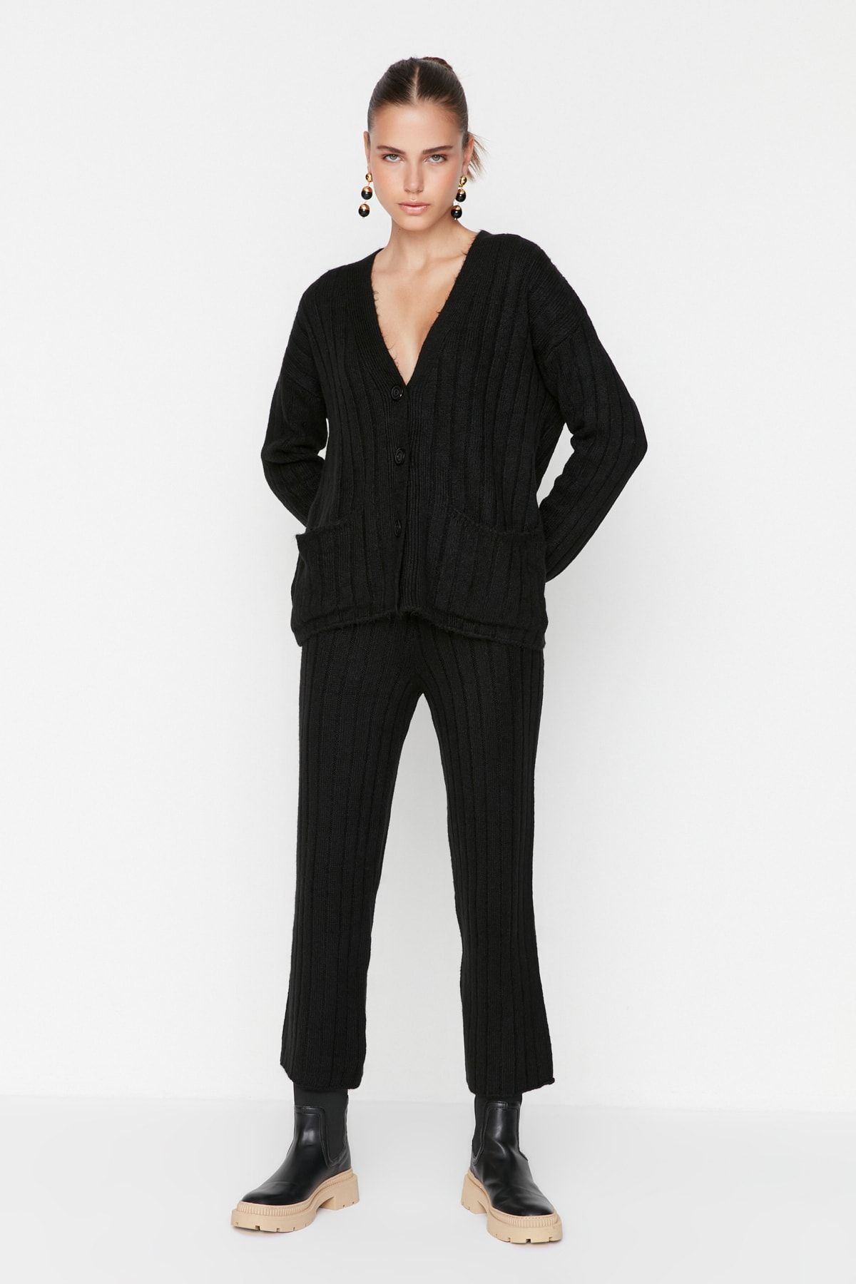 Trendyol Collection Zweiteiler Schwarz Oversized