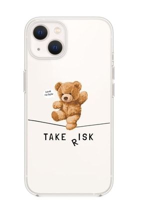 Iphone 13 Mini Take Risk Premium Şeffaf Silikon Kılıf iPhone13mtakerisk