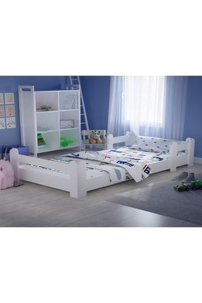 Montessori Karyola Beyaz 90x190 Yatak Uyumlu Oval Kesim Çocuk Yatağı Tlp-107 TLP107