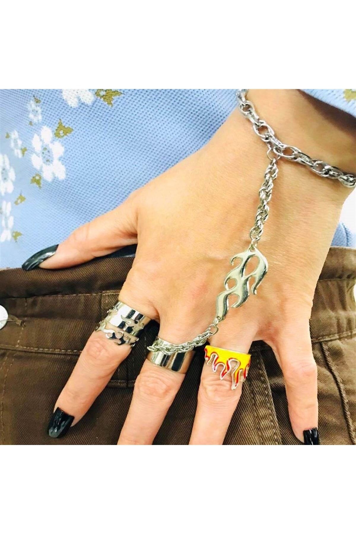 Bracelet ring deals chain gold