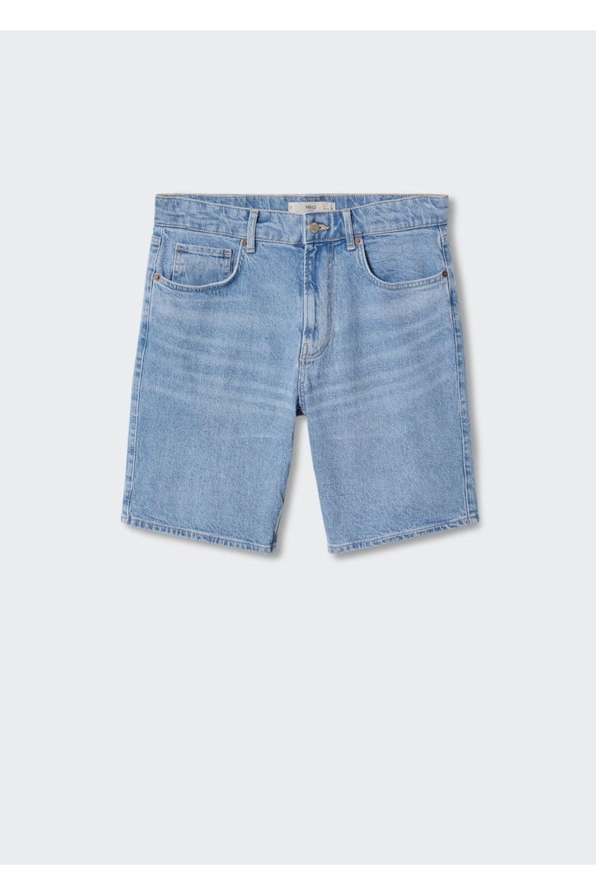 MANGO Man-Regular Fit Denim Bermuda Shorts 3