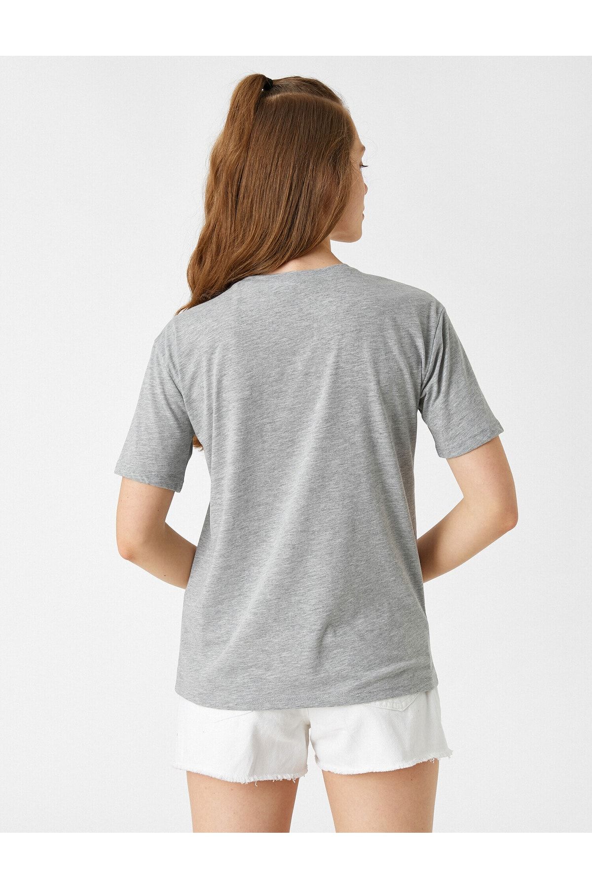 Koton T-Shirt Grau Oversized NZ6541