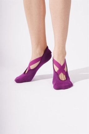 Asta Yoga Basic Görünmez Çorap Purple KAT01U00101